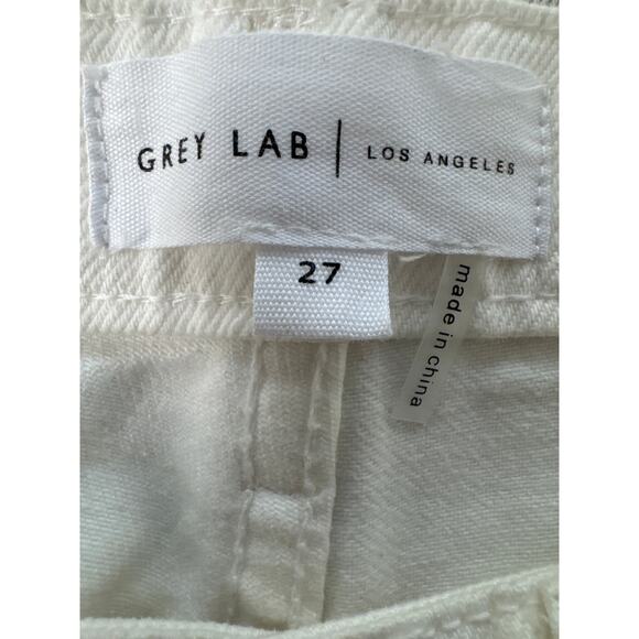 Grey Lab Los Angeles Off-White Wide Leg Jeans - Size 27 - Picture 4 of 5